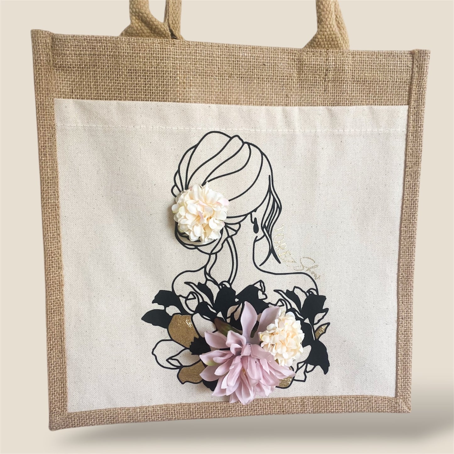 Sac moyen fleurs