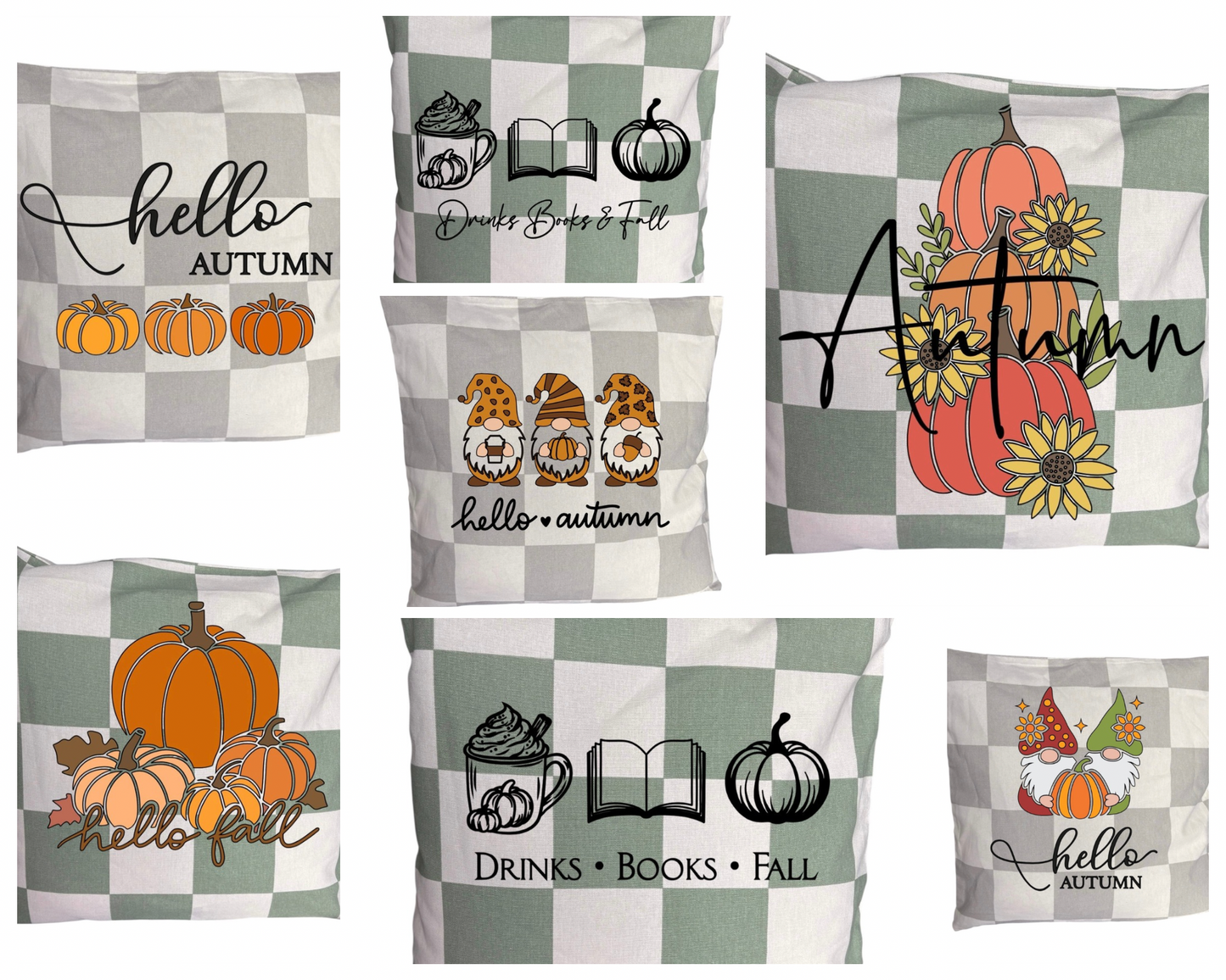 Les housses de coussin à carreaux