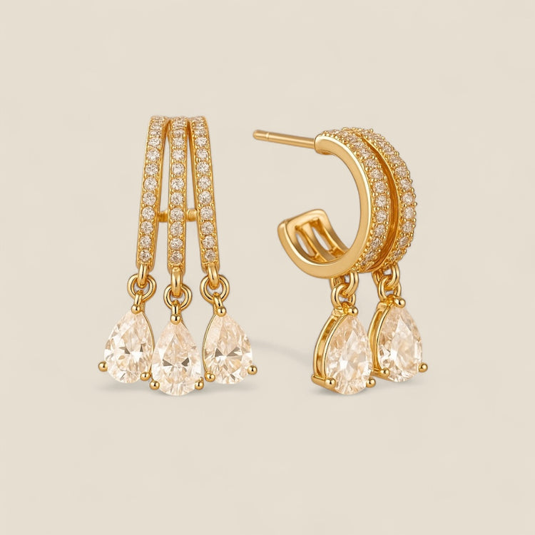 Les boucles d’oreilles en or fin