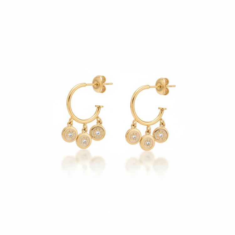 Les boucles d’oreilles en acier inoxydable