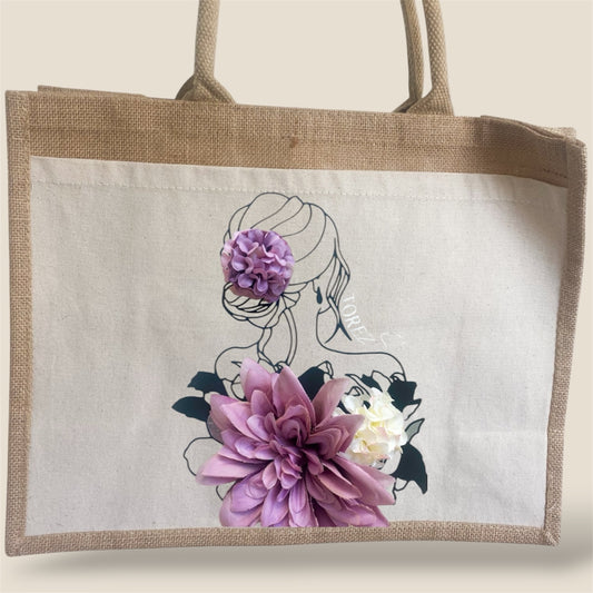 Grand sac fleurs
