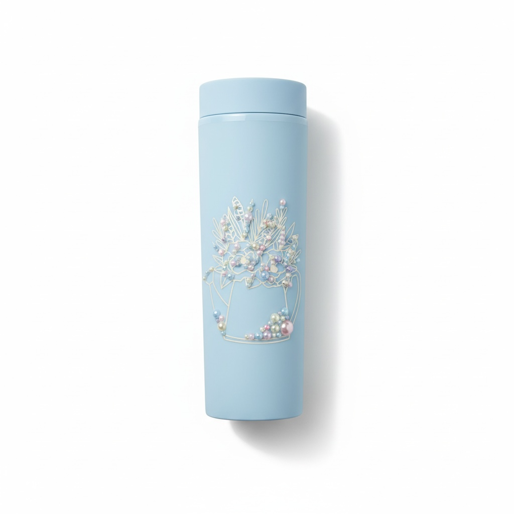 Gobelet bleu arrosoir