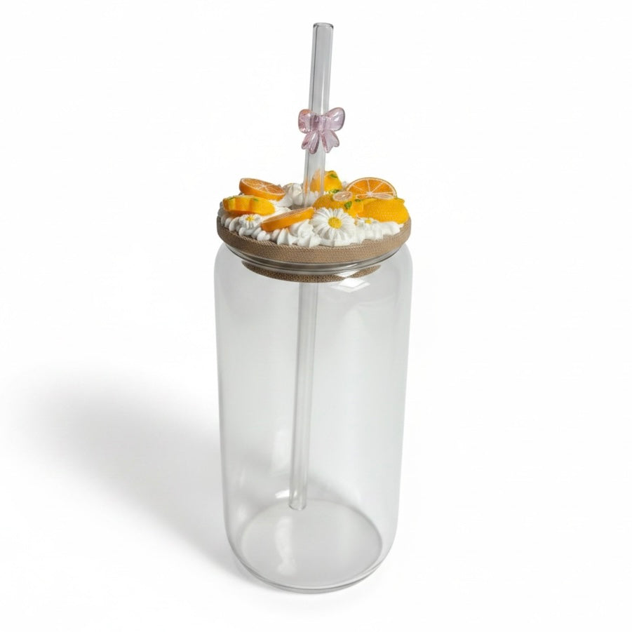 Canette verre effet chantilly