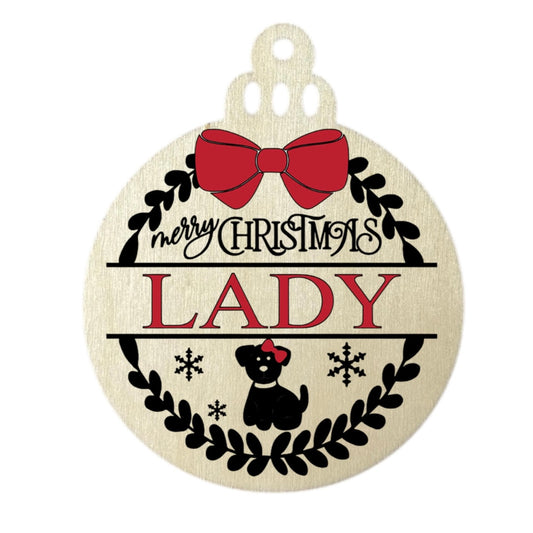 Boule de Noël bois animaux