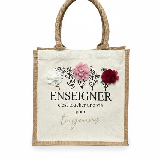 Sac « enseigner » fleurs