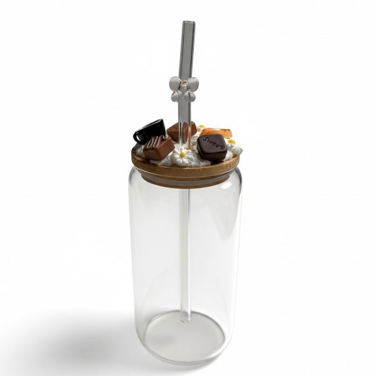 Canette verre effet chantilly