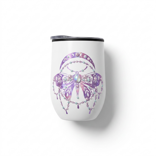 Gobelet blanc insecte