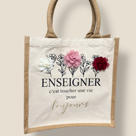 Sac « enseigner » fleurs