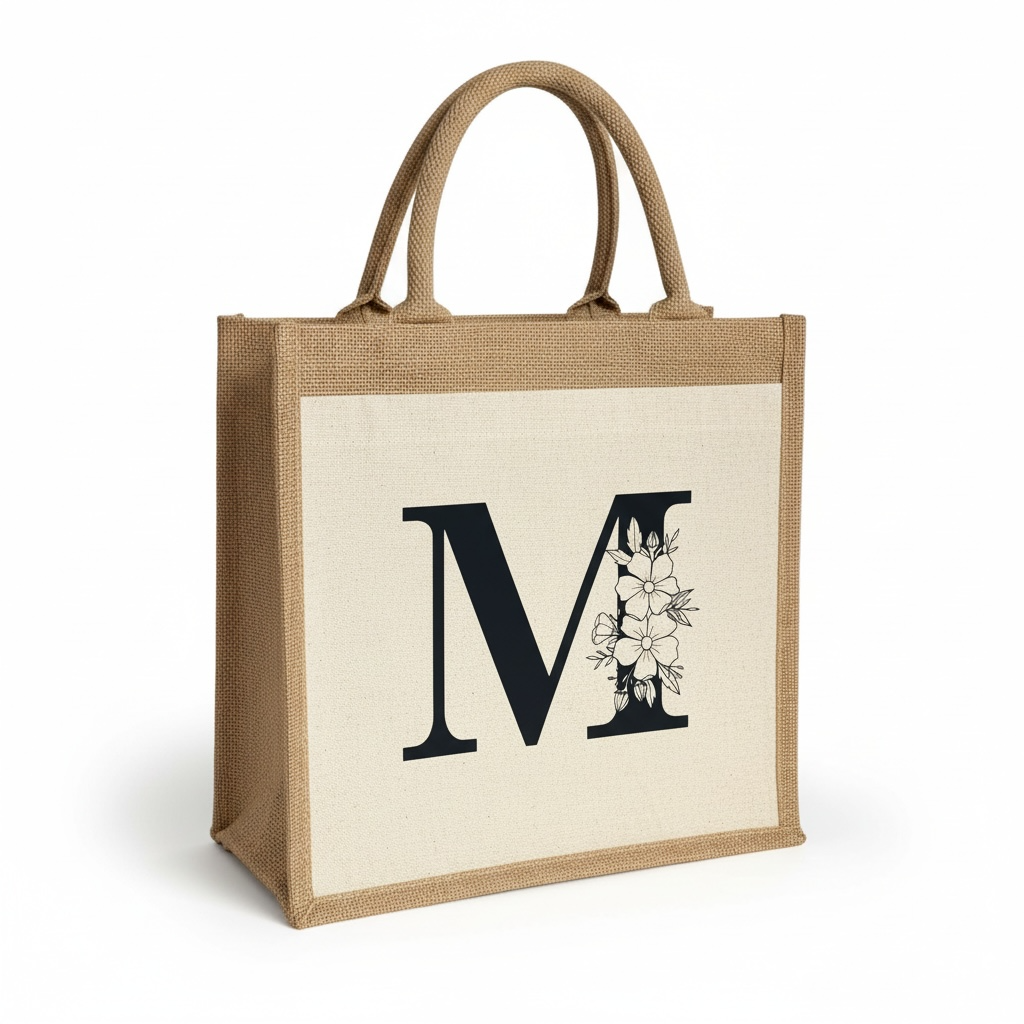 Sac initiale fleurie