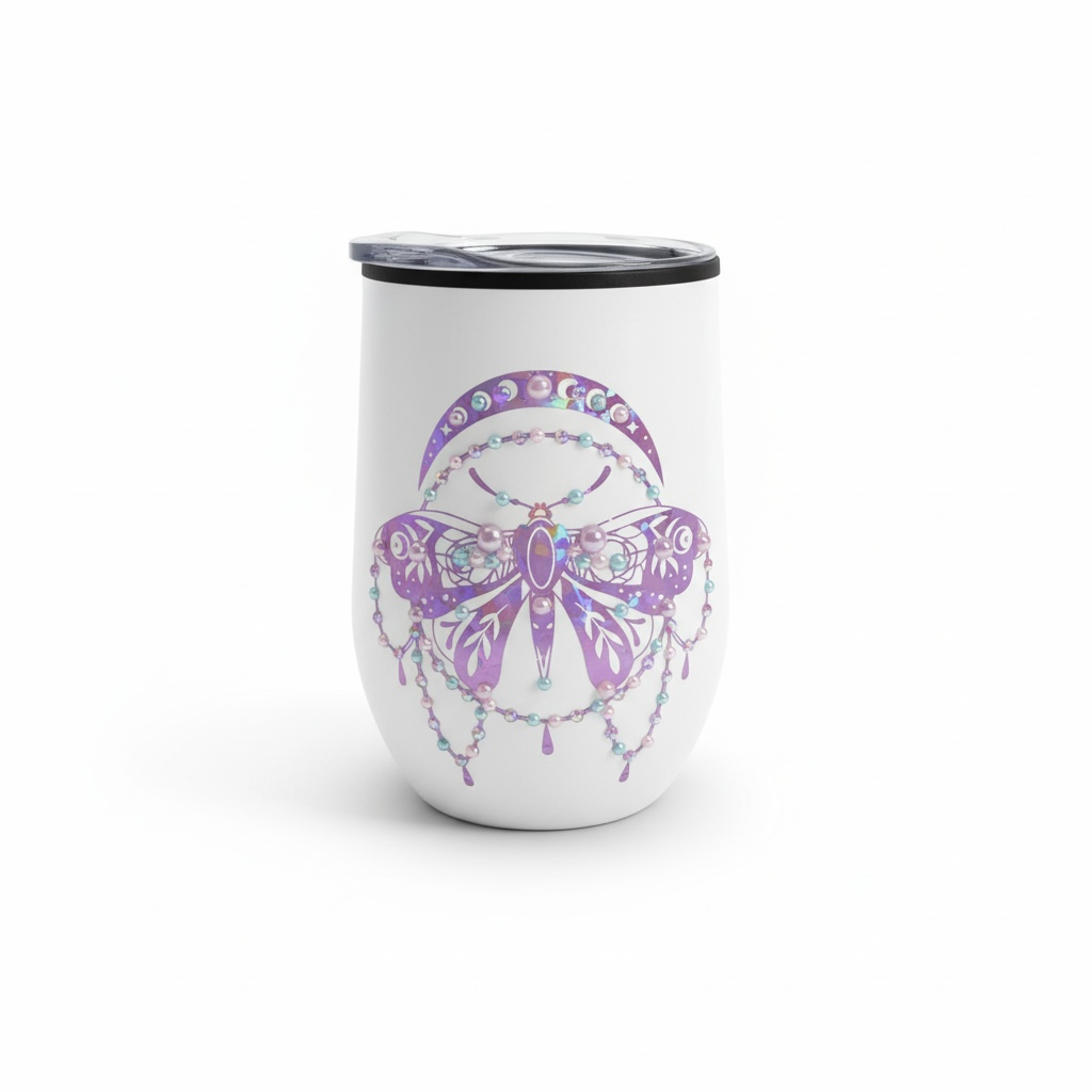 Gobelet blanc insecte