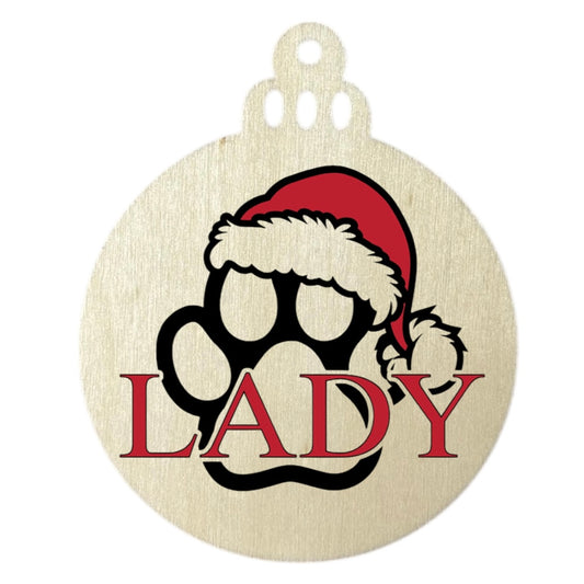 Boule de Noël bois animaux